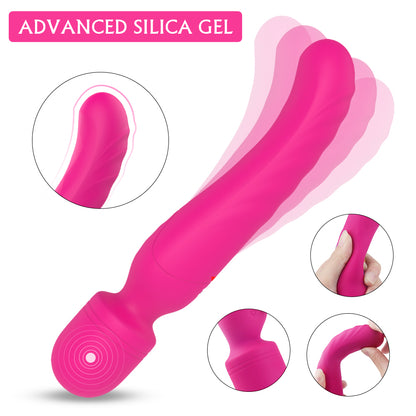 S197  Wholesale Soft silicone body face neck leg massager wand vibrating massage machine products