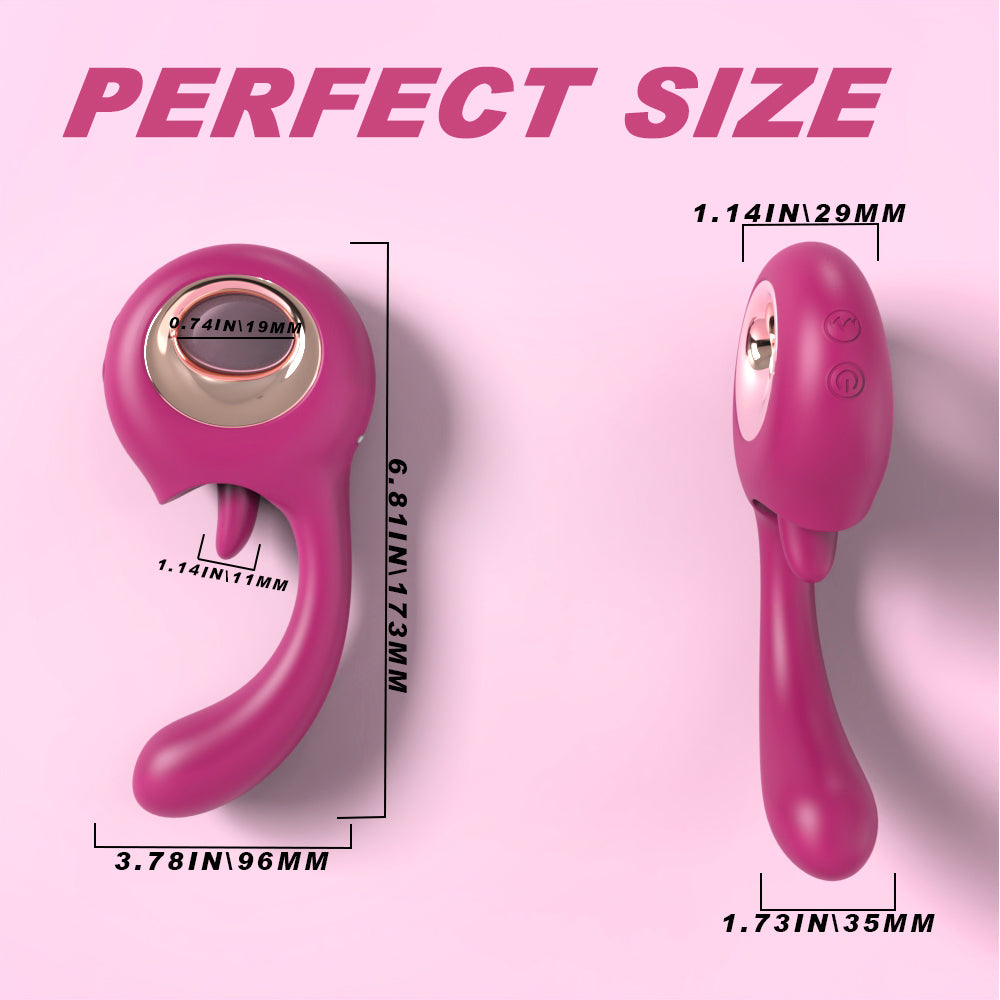 S521 New Arrival handheld G spot love egg tongue licking vibrator for women masturbating