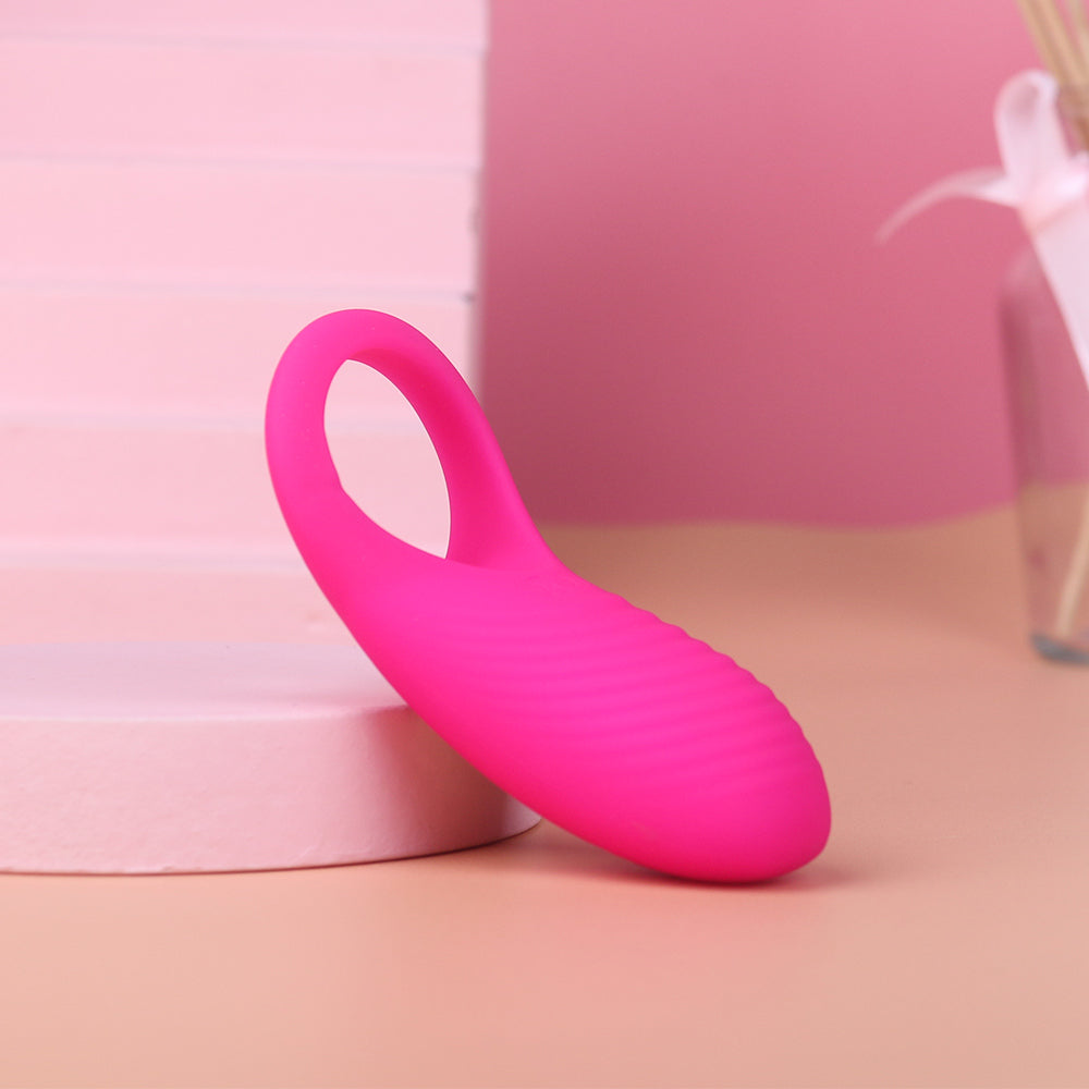 S045  adult product Full Silicone Vibrating Cock Ring waterproof rechargeable penis ring vibrator for couples