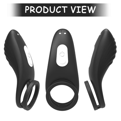 S151 Reusable ring vibrator, silicone penis ring to delay ejaculation time and clit stimulation