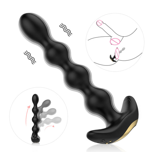 S362  drop shipping adult sex toys vibrating butt plug anal beads vibrador anal toys for men