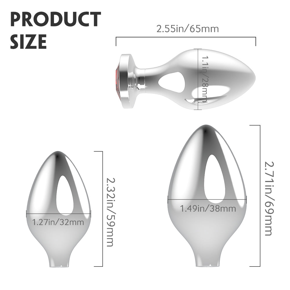 S241 Small to big size Fetish Stainless Steel butt plug sex toys anal,metal anal  plug – Dollunion