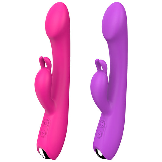 S161 rechargeable 9 speeds adult product rabbit vibrator, clitoris stimulator and g spot vibrator