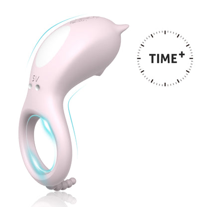 S084 Cora  full silicone rechargeable ass dream pink series adult penis ring for couples sexual life of the vibrating cock ring