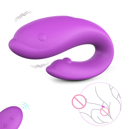 S071-2  remote control couples sex toys dolphin vibrator for women adult clitoris stimulate g spot vaginal vibrator wireless