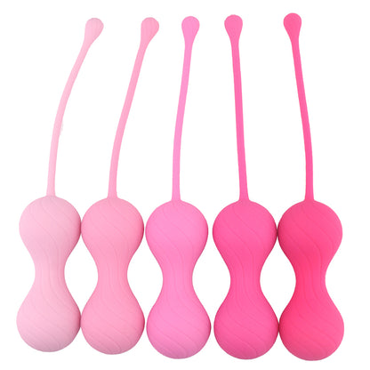 S243 Amazon Hot Sale 5pcs Silicone Vagina Kegel Exercise Doctor Recommended Pelvic Floor Exercises kegel balls