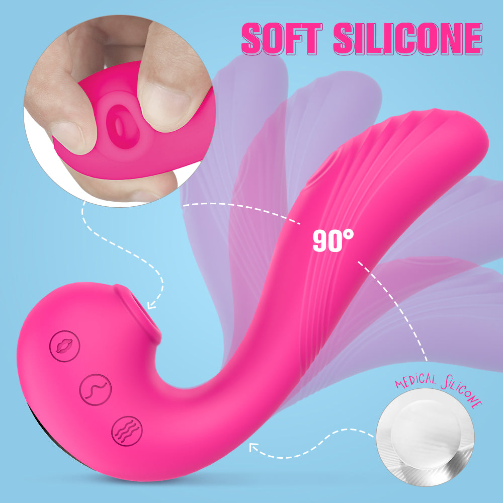 S295 tongue vibrator sucker powerful clit sucker g spot licking clit sucking vibrator sex toy women vibrating masturbator