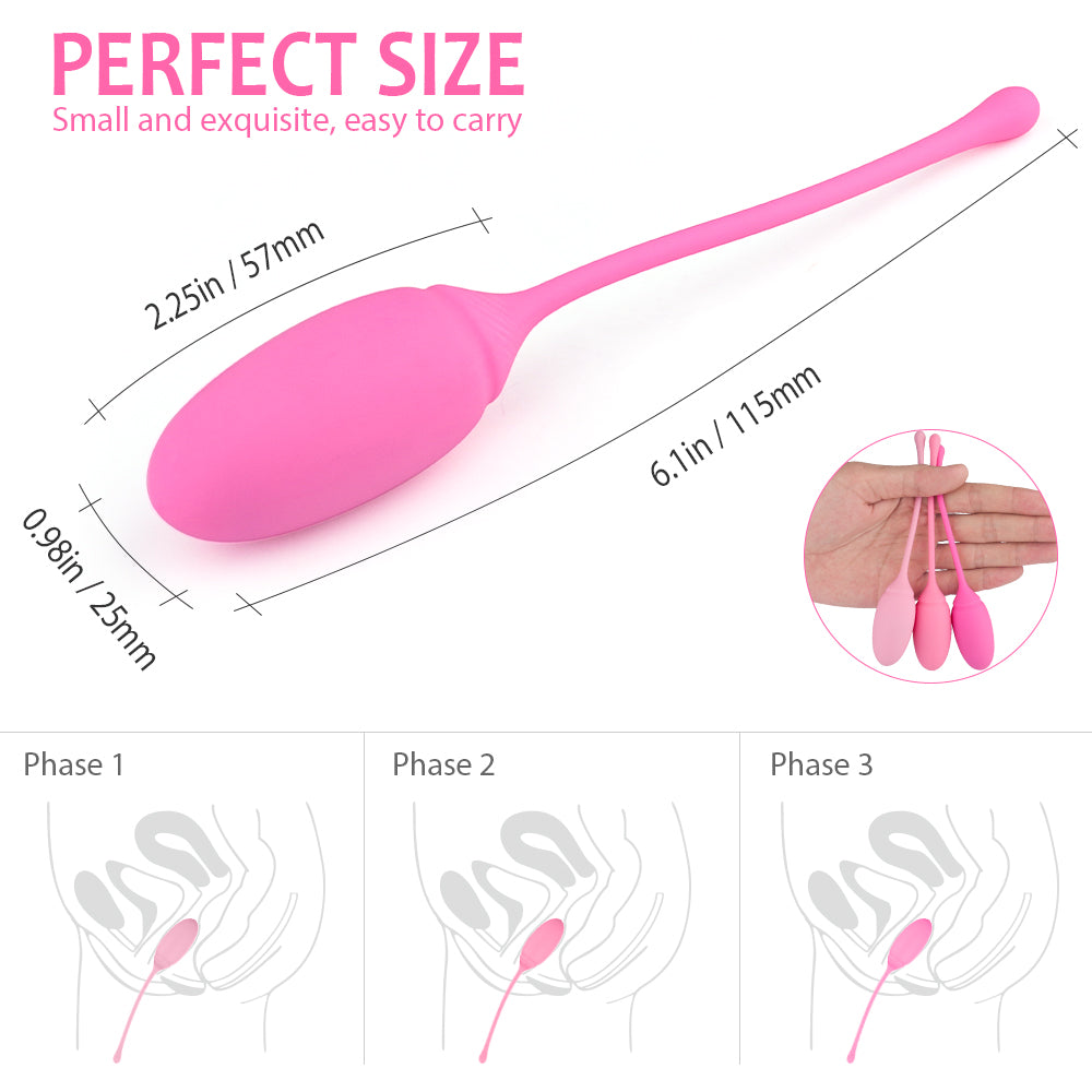 S223-2  silicone natural women vaginal pelvic floor exerciser ben wa balls kegel balls set for tightening massager