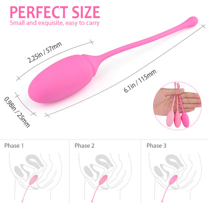 S223-2  silicone natural women vaginal pelvic floor exerciser ben wa balls kegel balls set for tightening massager