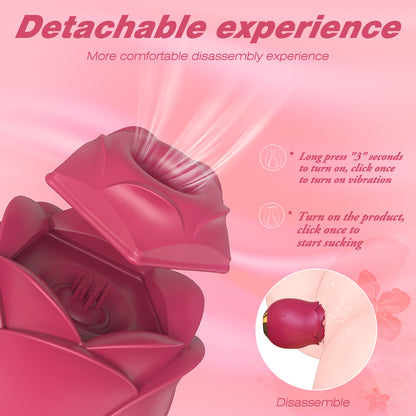 S389-2 Wholesale nipple clitoral sucking rose vibrator for women vibrating personal massager Adult sex toys