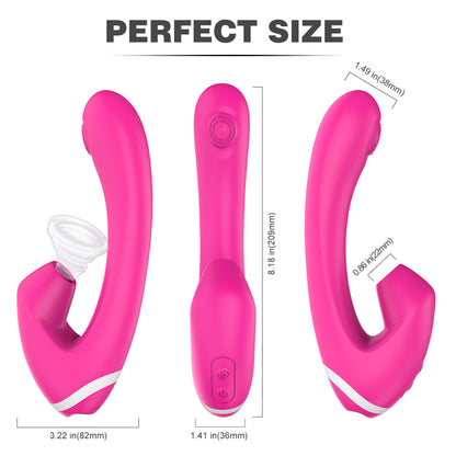 S048 factory price best quality sucking and vibrating sex toy vibrator for female Clitoral Stimulator & G-Spot vibrator