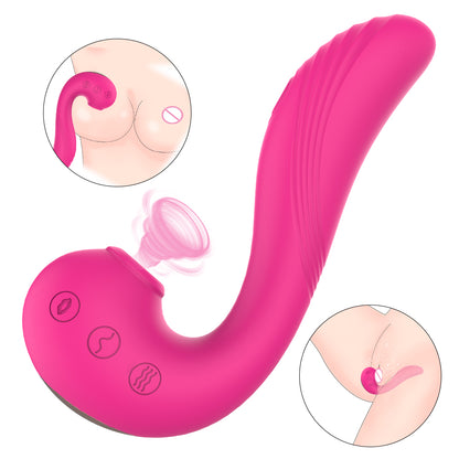 S295 tongue vibrator sucker powerful clit sucker g spot licking clit sucking vibrator sex toy women vibrating masturbator