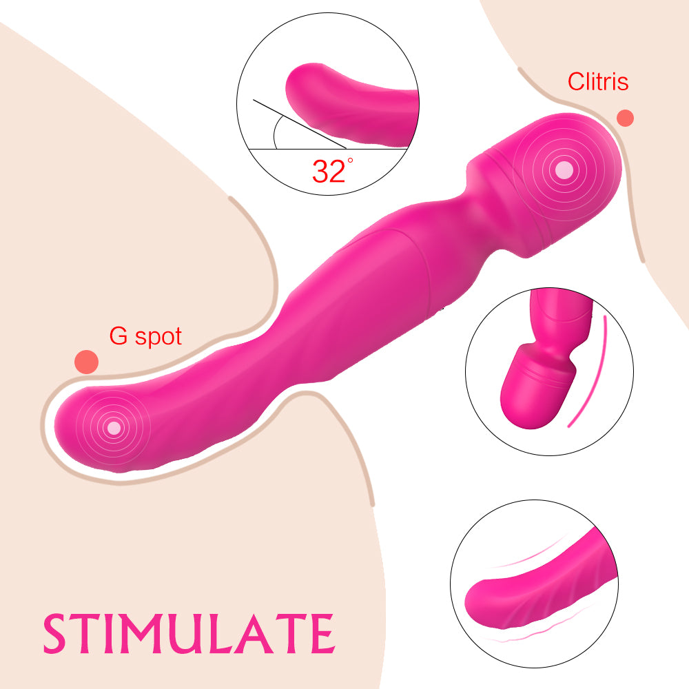 S197  Wholesale Soft silicone body face neck leg massager wand vibrating massage machine products