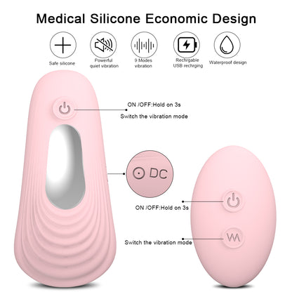 S072  9 Speed Vibration Silicone remote control Tongue Clit Female Masturbation Vibrator Adult Sex Toy clit sex toys for Women