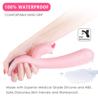 S079 New Wholesale soft Silicone Waterpoof adult Rabbit Vibrators sex toy for women, G-spot Dildo Vibrator female