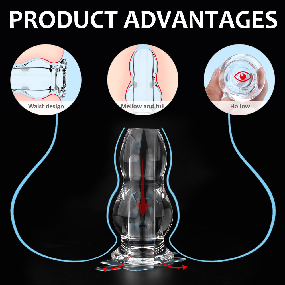 S264 Original factory Acrylic endoscopic anal plug Large butt plug anal  toys for men sex toys anal for women – Dollunion