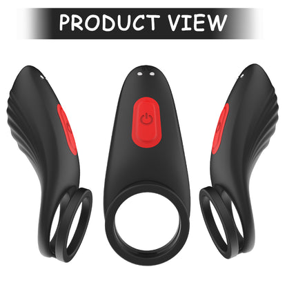 S151 Reusable ring vibrator, silicone penis ring to delay ejaculation time and clit stimulation