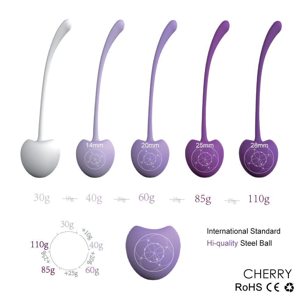 S011   5pcs Silicone Vagina Kegel Exercise Doctor Recommended Pelvic Floor Exercises ben wa ball Vibrating