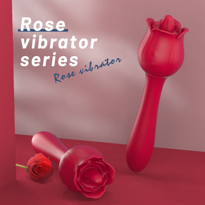 S361-6 drop shipping g spot rose vibrator rose licking tongue vibrator sex toys for woman