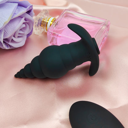 S117-2 Wholesale High quality low price Silicone ABS Anal toys Adult Products Vibrating Butt Plug