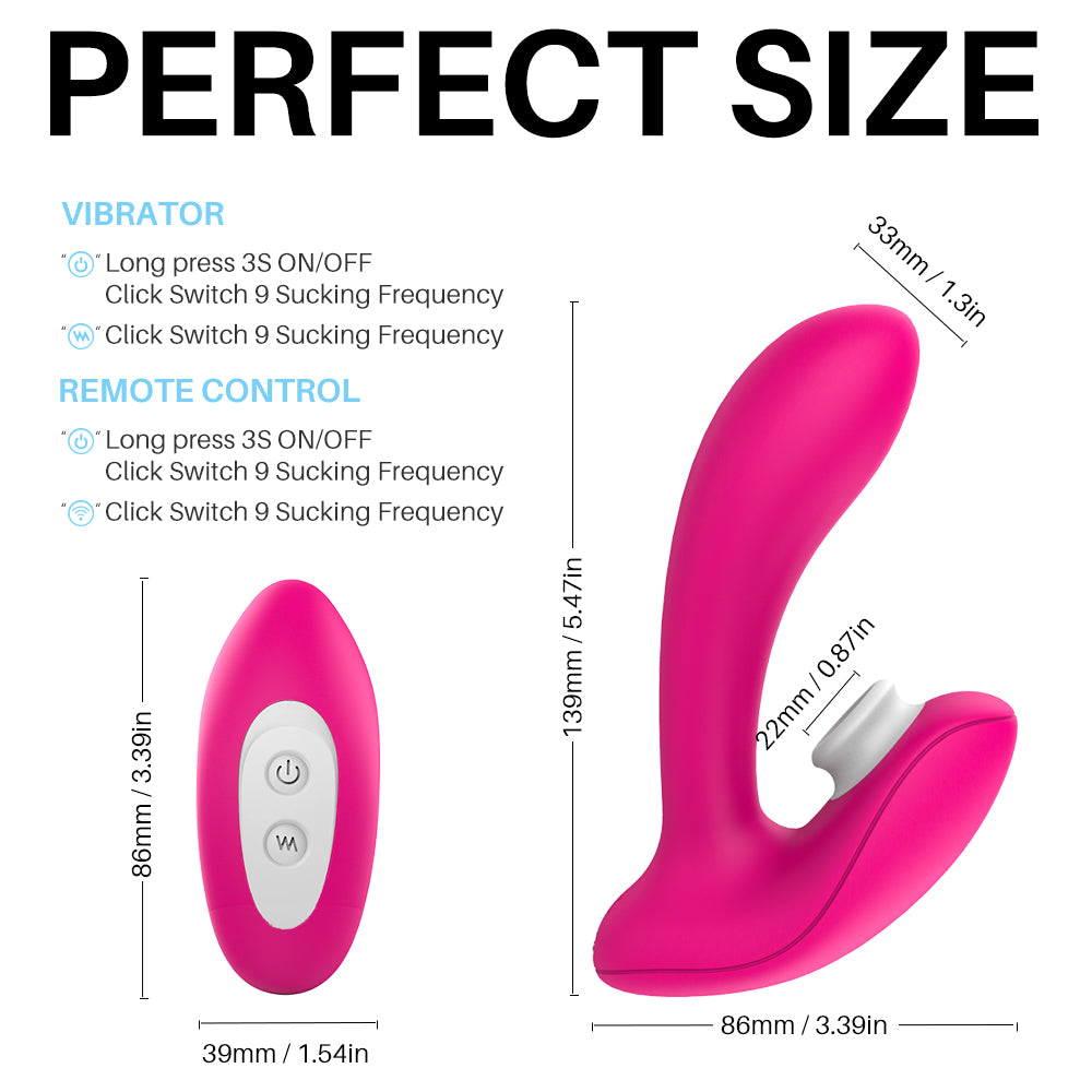 S188-2 Oral Sex Suction Clitoris Stimulation 9 Vibrating Female Masturbation Erotic Sex Toys For Adult Vagina Sucking Vibrator