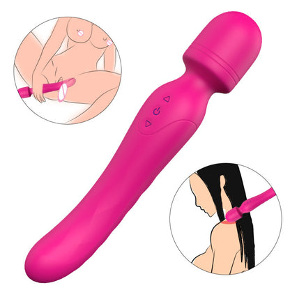 S197  Wholesale Soft silicone body face neck leg massager wand vibrating massage machine products