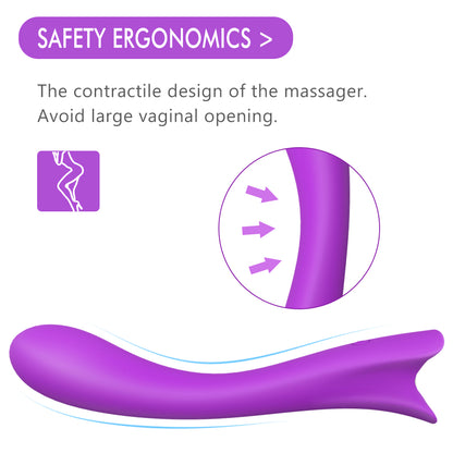 S023  Hot Sale  Silicone Recharger Waterproof 9 vibration modes dildo vibrator sex toy for Women Couple