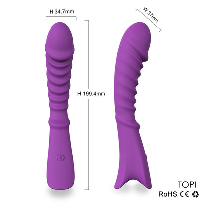 S025 Hot sale Silicone G Spot 9 Vibration modes Vibrating vibrator sex toy women adult