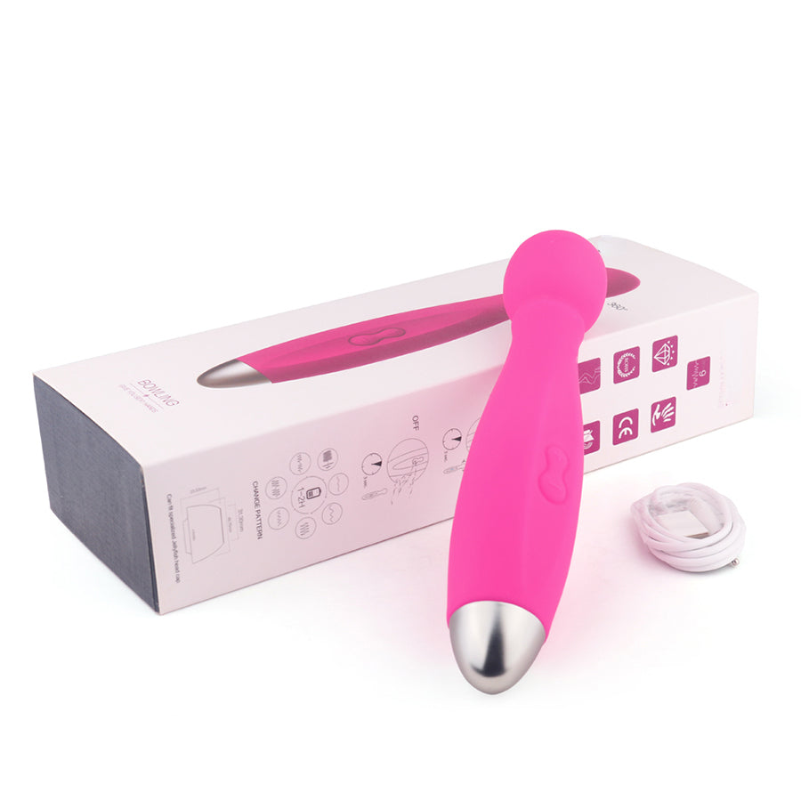 S001  Waterproof sex toy powerful women vibrator, wand massager and attachments for full body stimulation