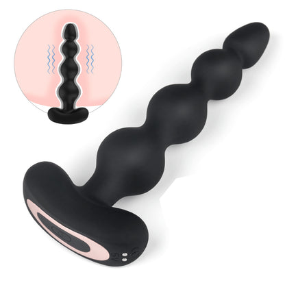 S276  long anal beads silicone g spot massager clitoris anal beads butt plug vibrator erotic prostate vibrator for women men