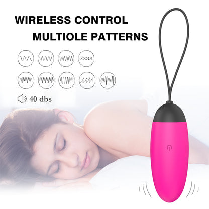 S054  New Waterproof Women Wireless Vibrating 9 pattern Remote Control Vibrator Adult Sexy Toys