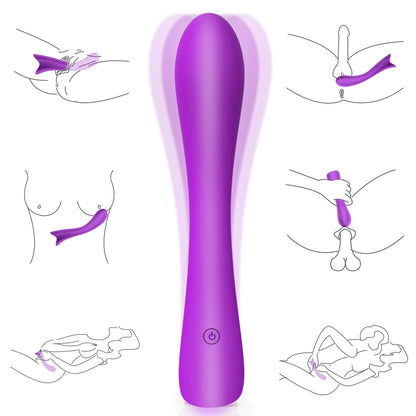 S023  Hot Sale  Silicone Recharger Waterproof 9 vibration modes dildo vibrator sex toy for Women Couple