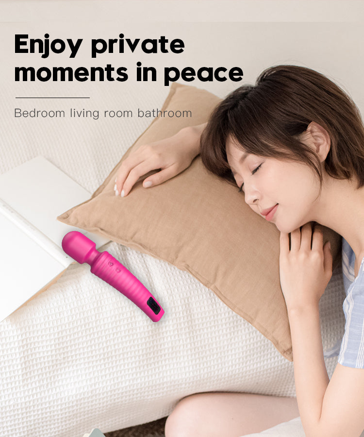 S042  Mini Waterproof Handheld Vibration Cordless Wand Massager for Neck Shoulder Back Body Massage Gun