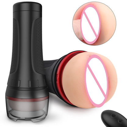 S167-2 silicone automatic hands free male vagina masturbator cup ass vibrating masturbation toys for men masturbating electric