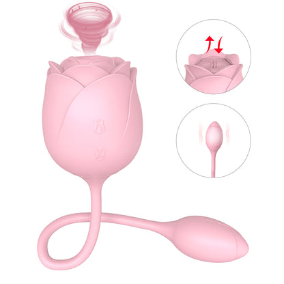 S389-3  drop shipping suction vibrator g spot rose clitoris sucking vagina vibrator sex toys for woman