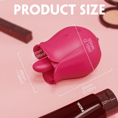 S361-4  Wholesale silicone clitoris stimulate rose tongue licking vibrator sex toys for woman rechargeable