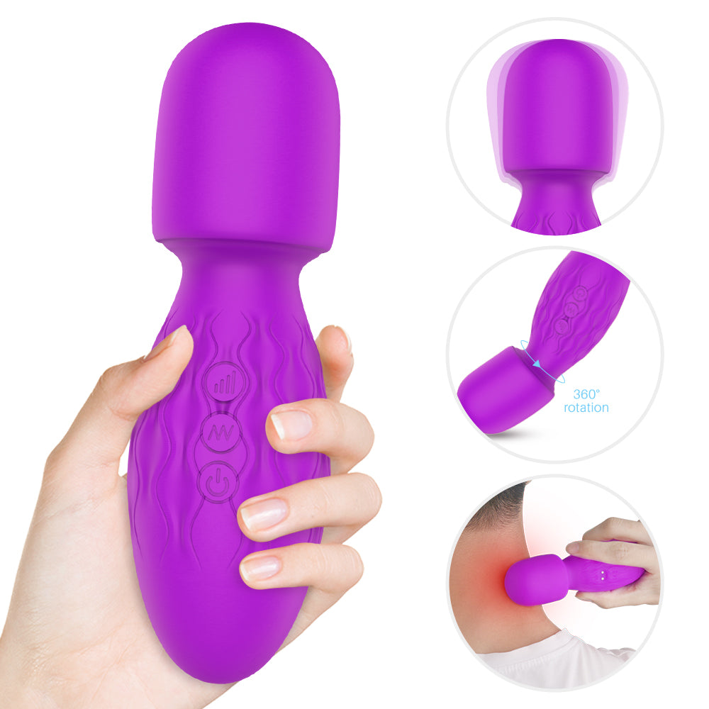 S229  Personal Electric Handheld Powerful Vibration Wand Massager Back Massager Hot Massage Tool