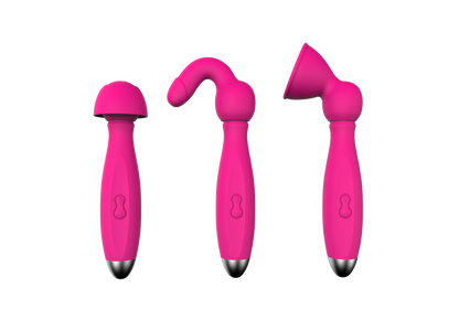 S001  Waterproof sex toy powerful women vibrator, wand massager and attachments for full body stimulation