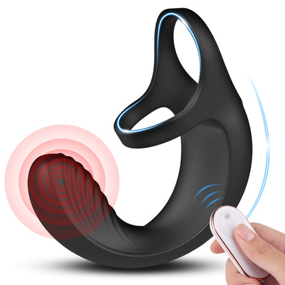 S278-2 sex toys cocking ring vibrator silicone mens penis vibrating cock ring with anal stimulation