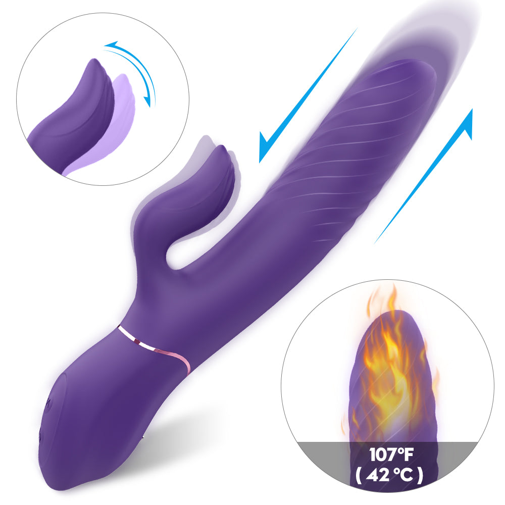 S142-2 silicone rabbit vibrator g spot clitoris stimulator female sex toys rabbit vibrator for woman vagina exercise