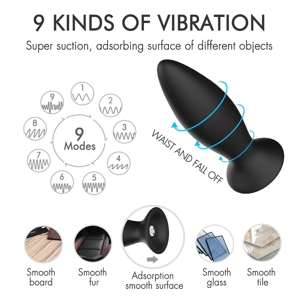 S104-2   3 pcs Remote Control Butt Plug Sex Toys Chastity Anal Plug Vibrator For Man Women