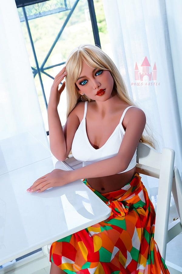 DOLLS CASTLE 156cm Megan Realistic Small Tits Blonde  Sex Doll