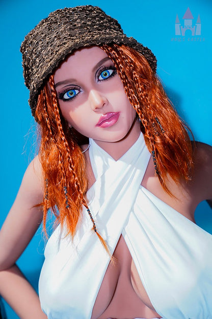 DOLLS CASTLE 156cm Amirah Realistic Lifelike Super Sexy Mature  Blue Eyes  Redhead Sex Doll