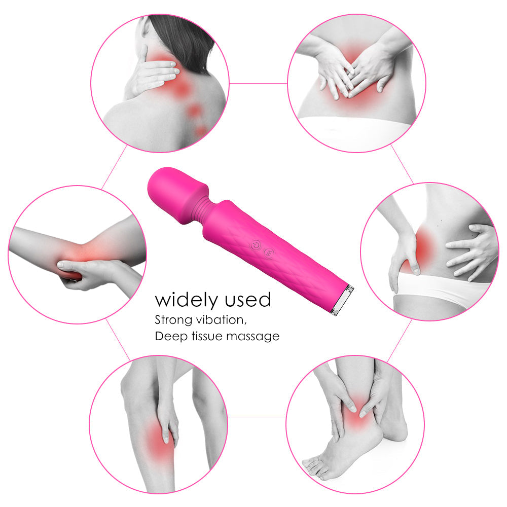 S218-2 Handheld electric cervical shoulder leg hand back head scalp neck massager products body wand massager vibrator