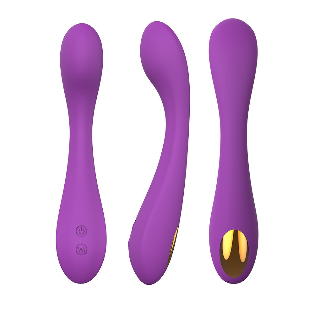 S032-2 USB Rechargeable Waterproof Dildo Vibrator Natural Vibrations 9 Modes Silicone Women G Spot Vibrator