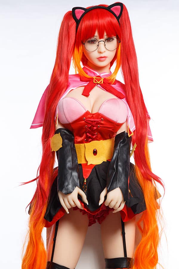 AIBEI 158cm  Tessie  Sexy Mysterious Japanese Anime Redhead Sex Doll